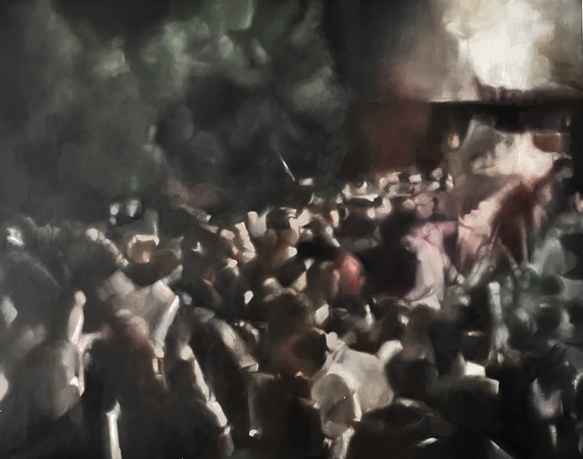 Never again for everyone >162x130 cm > 2025